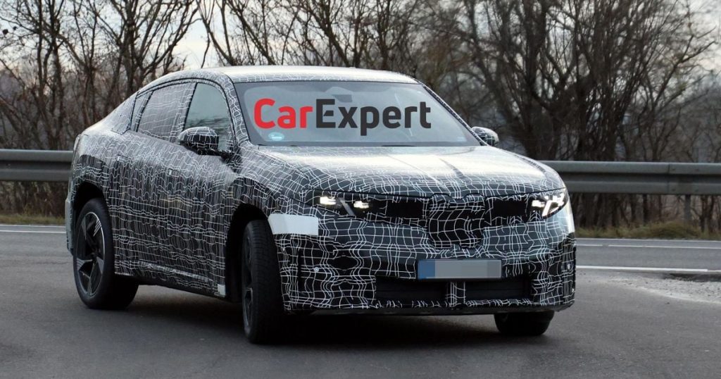 2027 BMW iX4 fastback electric SUV spied