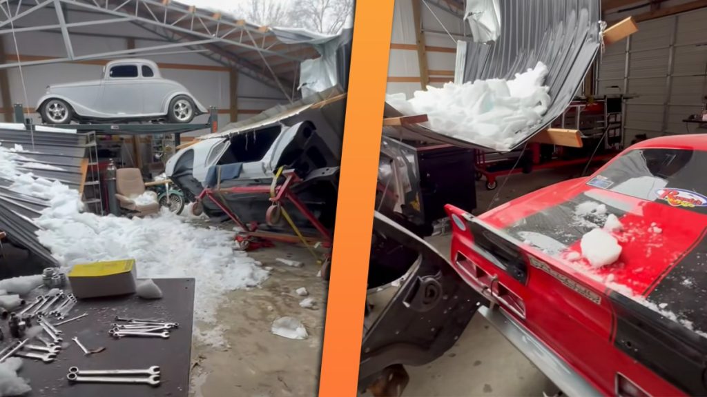 Ice Storm Wrecks Drag Racing Shop Stacked With Priceless Custom Cars