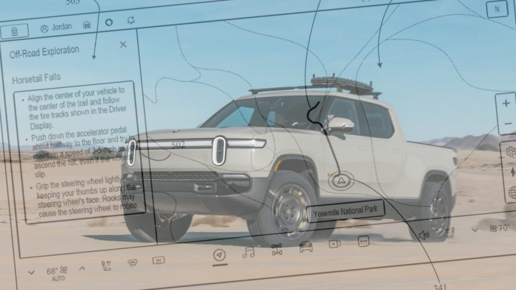 Rivian Patents Digital Trail Guide System for Off-Roaders to Share Location-Specific Tips
