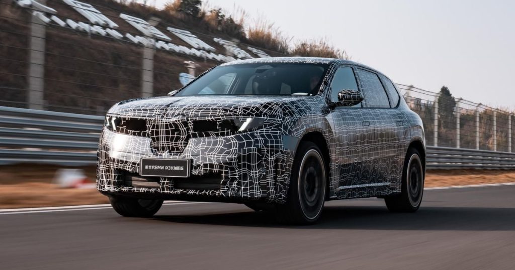 BMW iX3 Long Wheelbase: Stretched electric SUV teased for Asian markets