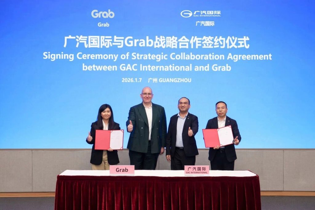 GAC partners with Grab to deploy EVs in Asia