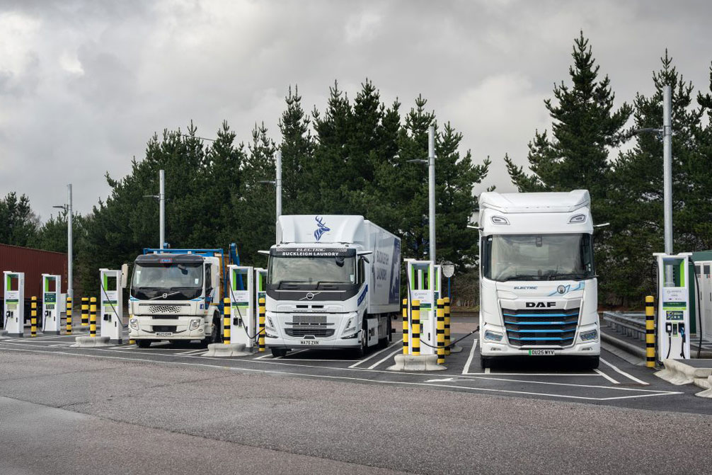 Gridserve opens UK’s first public eHGV charging hubs