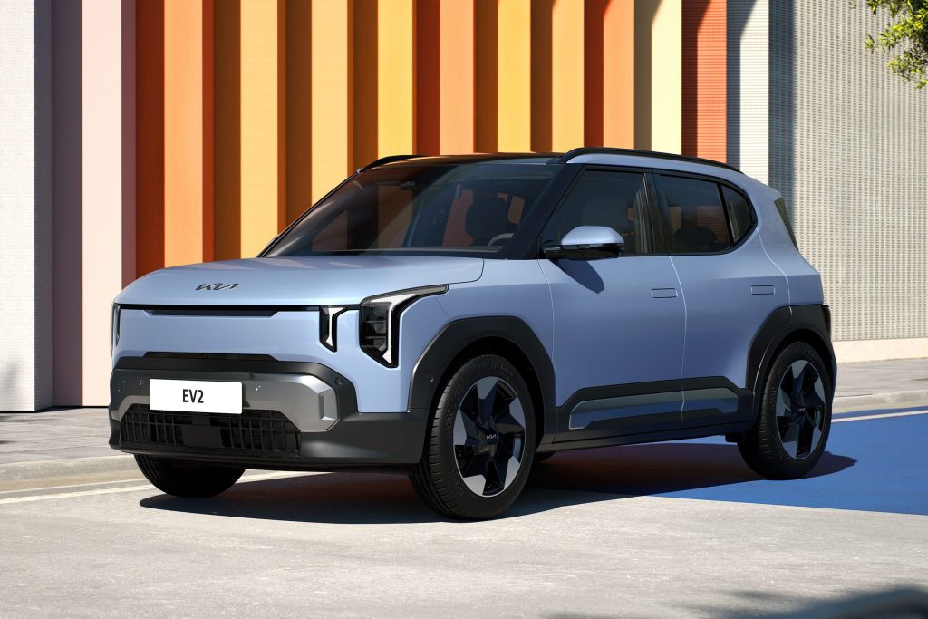 Kia unveils EV2 compact electric SUV at Brussels