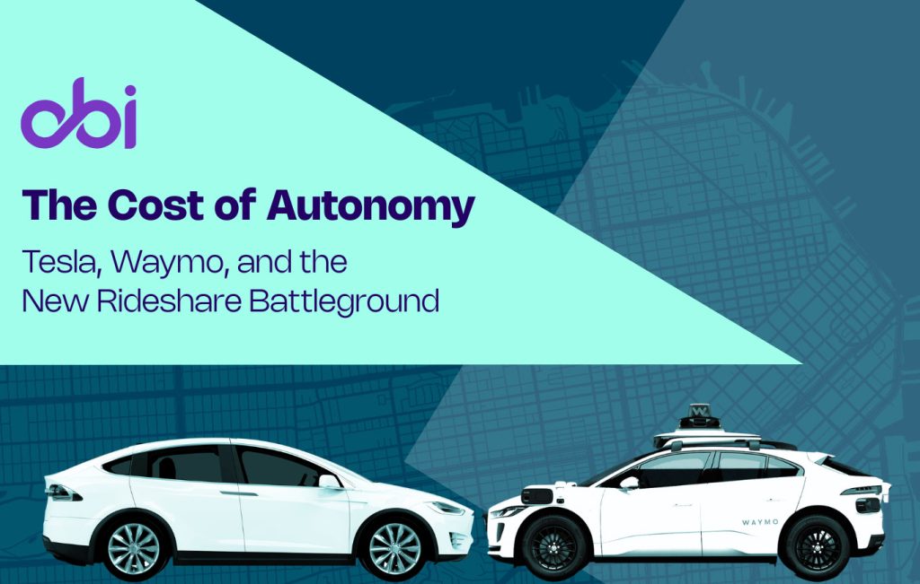 Obi study compares Tesla, Waymo, Uber pricing