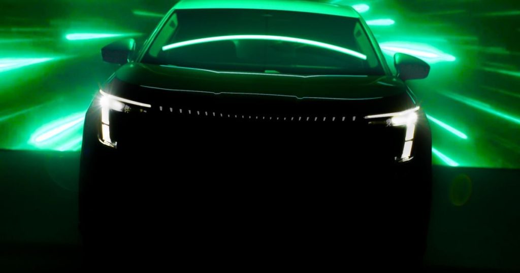 Skoda teases Kodiaq-sized EV to be revealed later this year