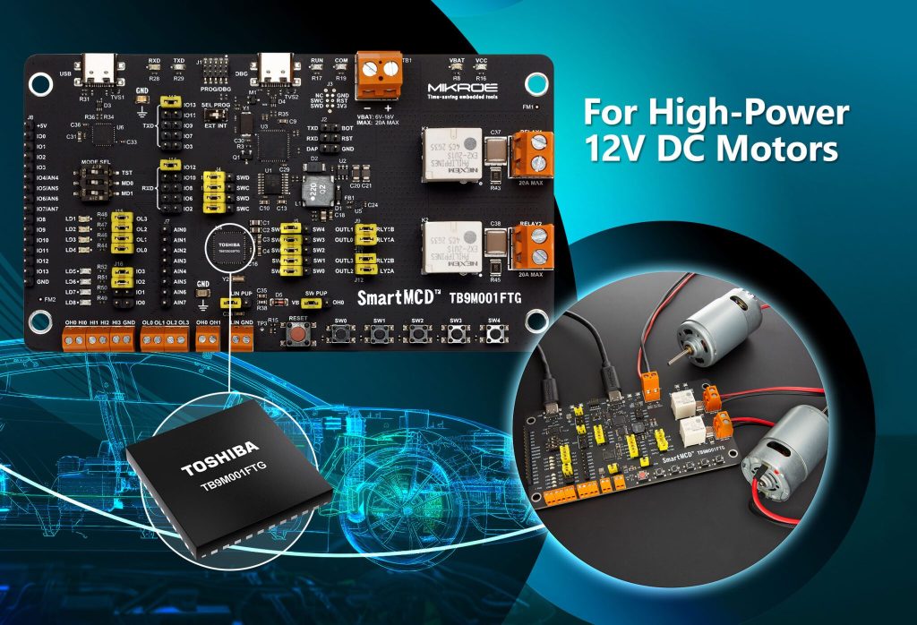 Toshiba partners with MIKROE on motor control board
