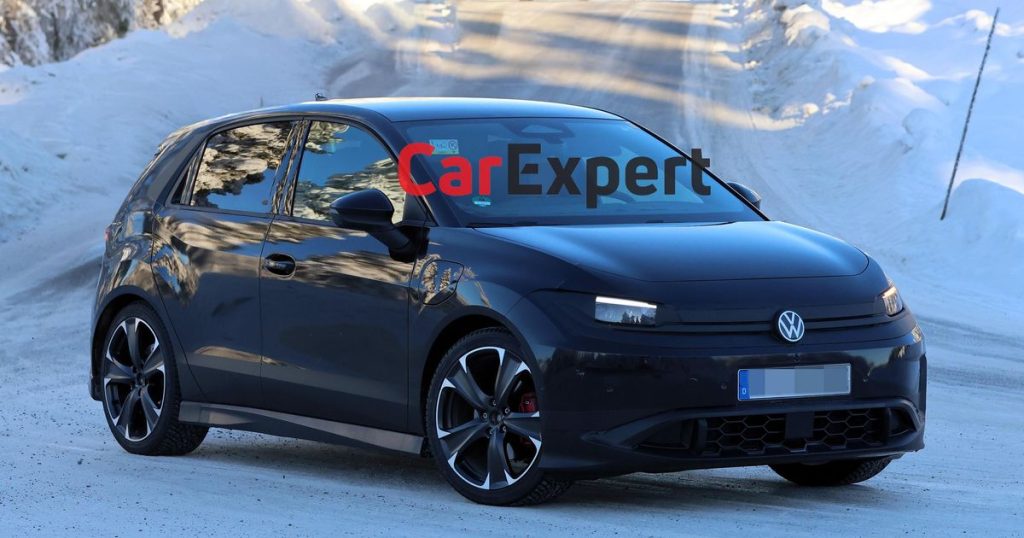 2026 Volkswagen ID. Polo EV spied along with ID. Polo GTI electric hot hatch