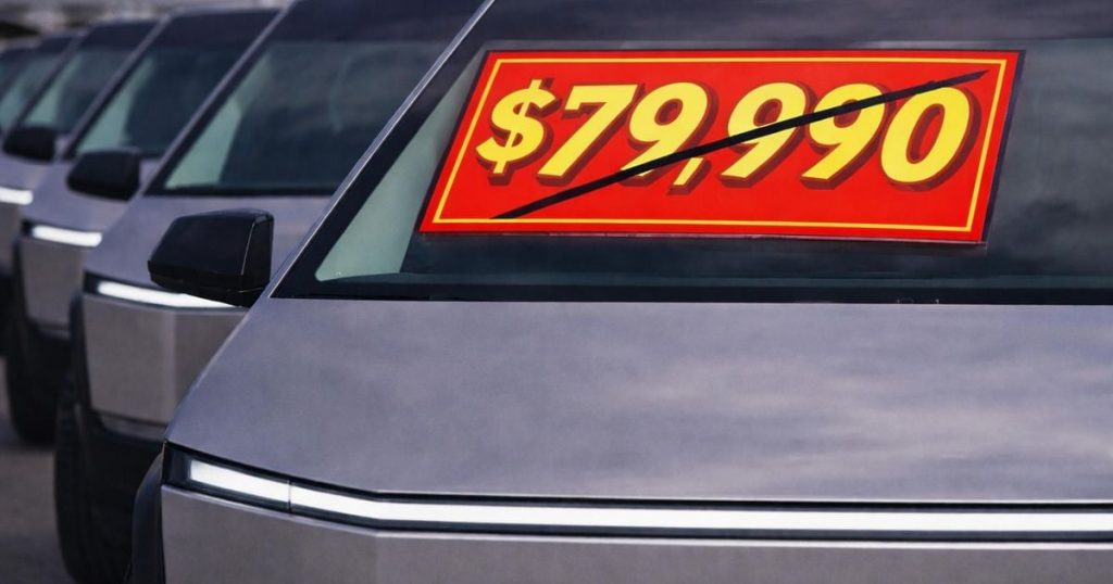 Tesla Cybertruck gets massive price cut in the US after sales slump