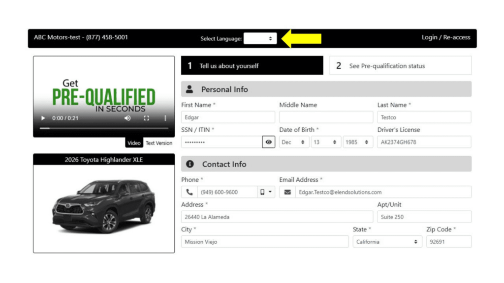 Multi-language Translation Added to eLEND Solutions Express Credit App