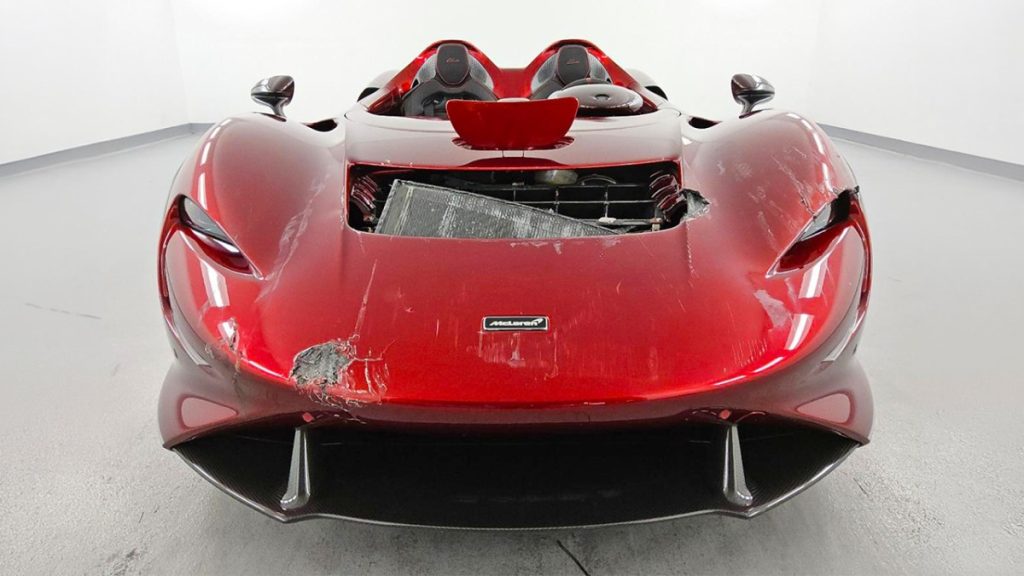 Lightly-Crashed $2M McLaren Elva Pops Up for Sale at Salvage Auction (UPDATE)