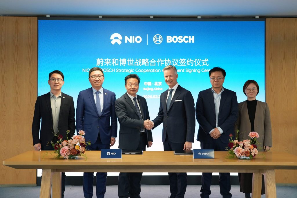 Nio and Bosch sign strategic cooperation agreement