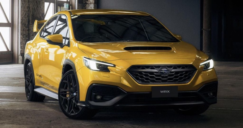 Subaru WRX goes yellow in milestone celebration