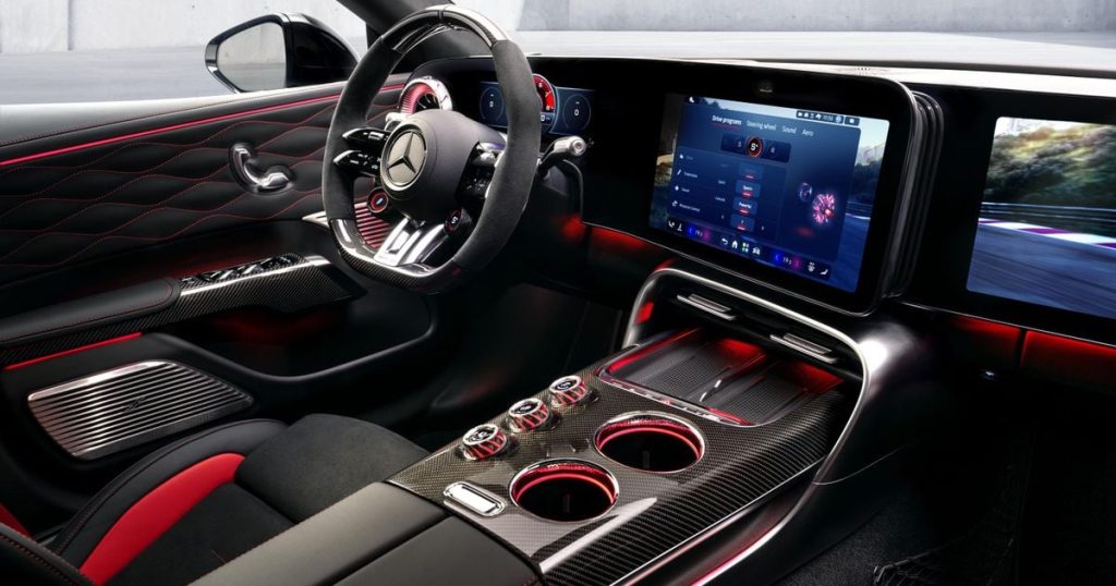Mercedes-AMG reveals the interior of first electric 'four-door coupe'