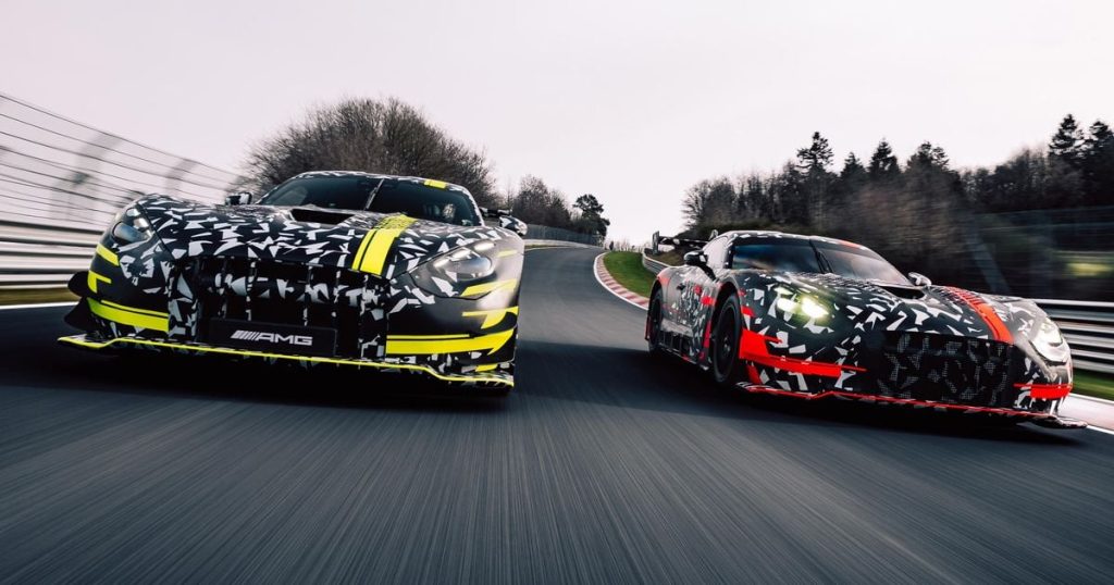 Mercedes-AMG GT Black Series teased alongside race-going GT3 sibling