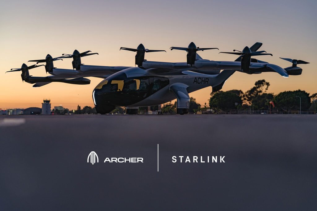 Archer to install Starlink connectivity in air taxis