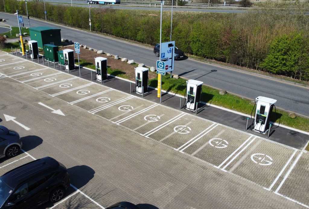 Gridserve opens Electric Super Hub at Folkestone M20