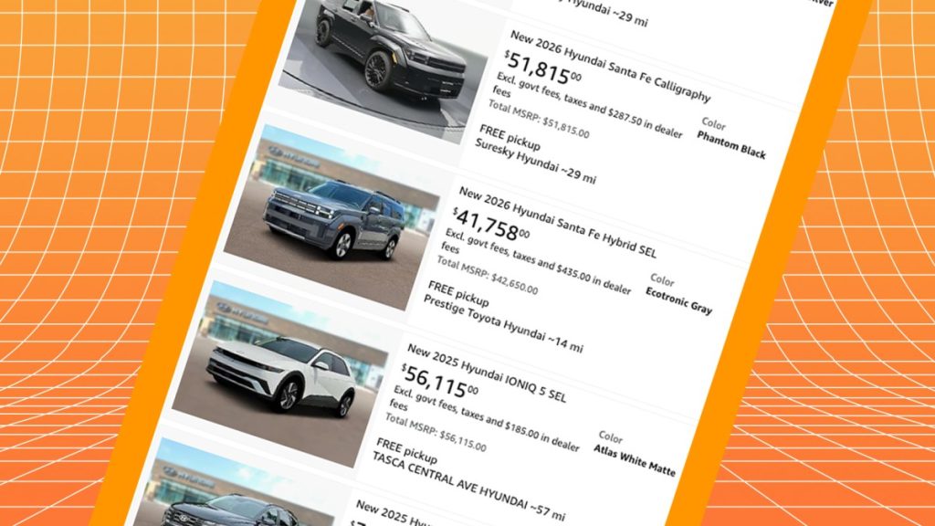Get a $1,250 Gift Card if You Buy an Actual Car From Amazon