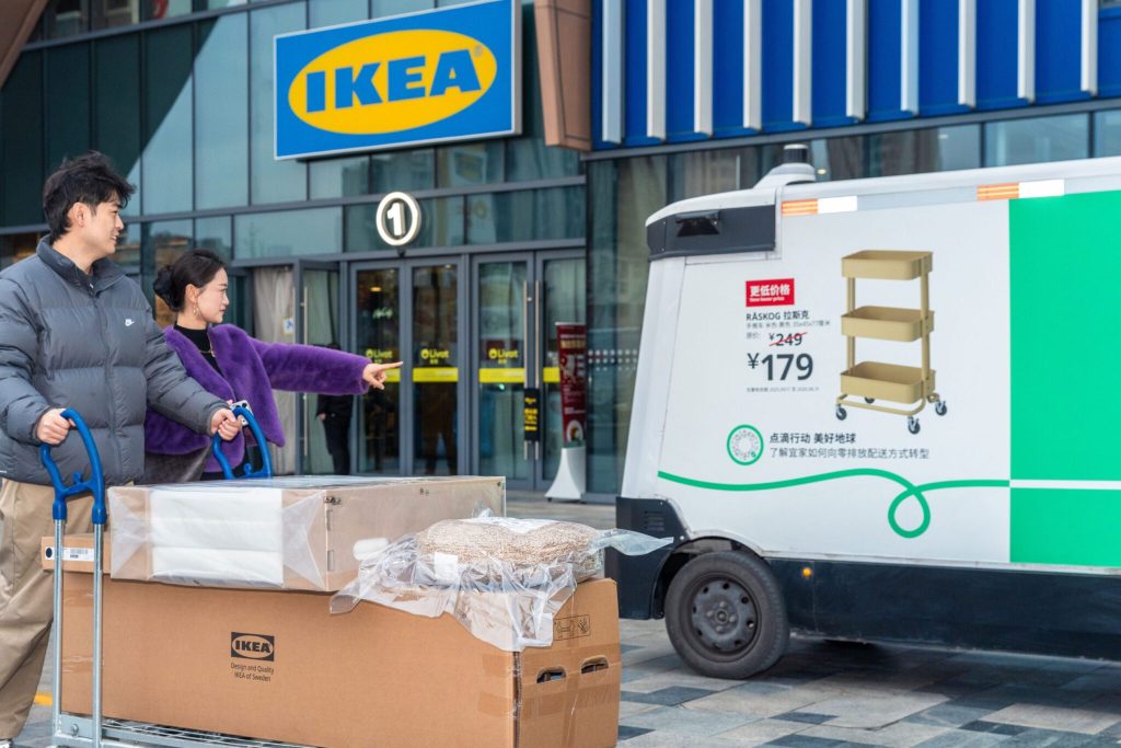 IKEA permanently adopts autonomous delivery in China