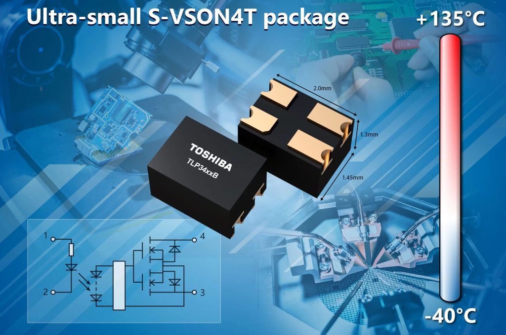Toshiba launches four photorelays for high-temp test use