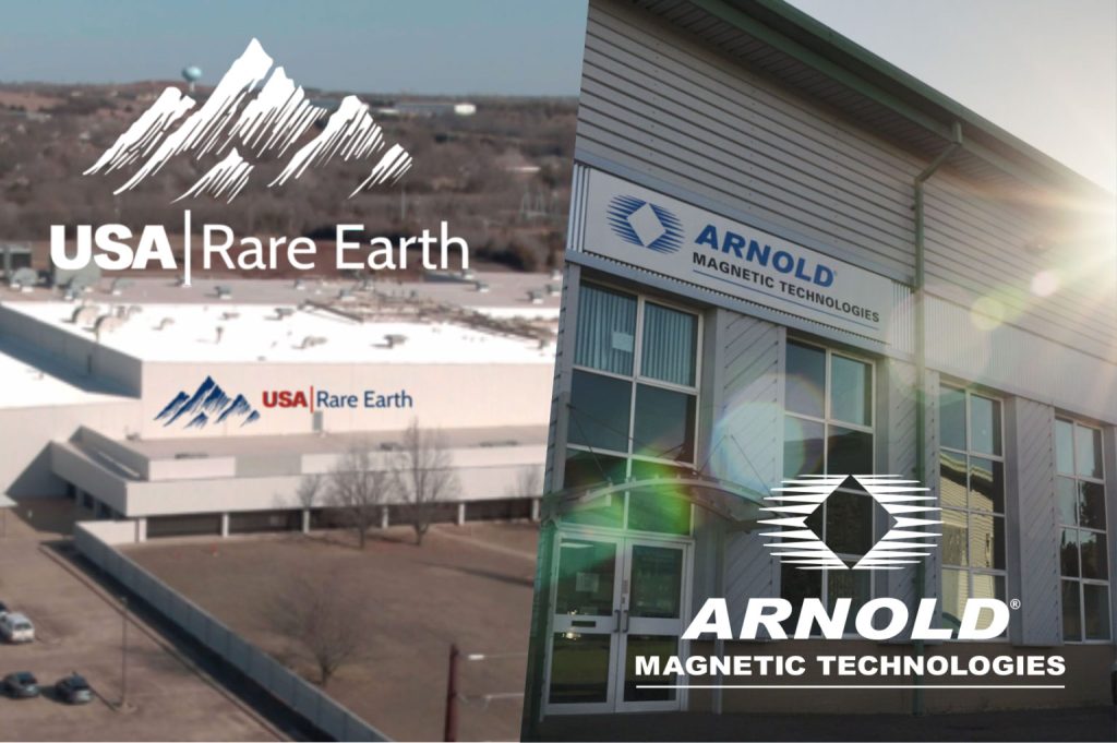 Arnold and USA Rare Earth link up on domestic magnet supply
