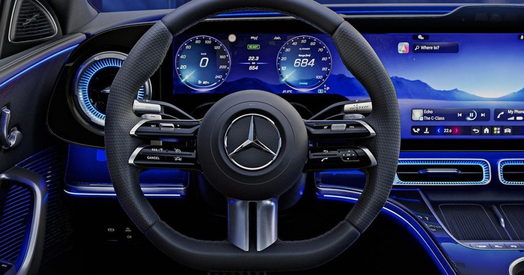 2027 Mercedes-Benz C-Class EV's screen-heavy interior revealed