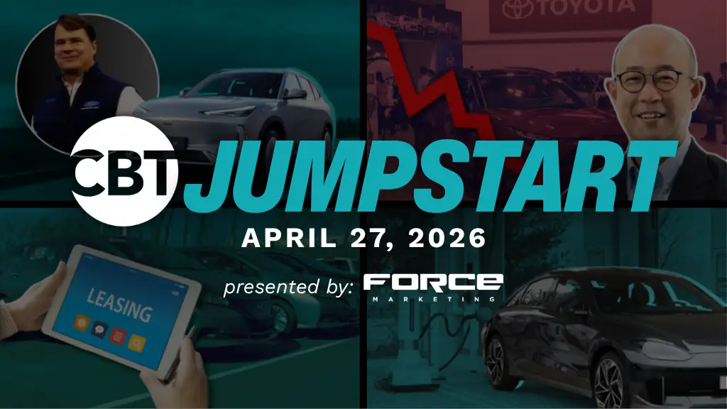 Ford and Geely explore tech collaboration, Toyota sales slip globally, Dealers brace for glut of off-lease EVs