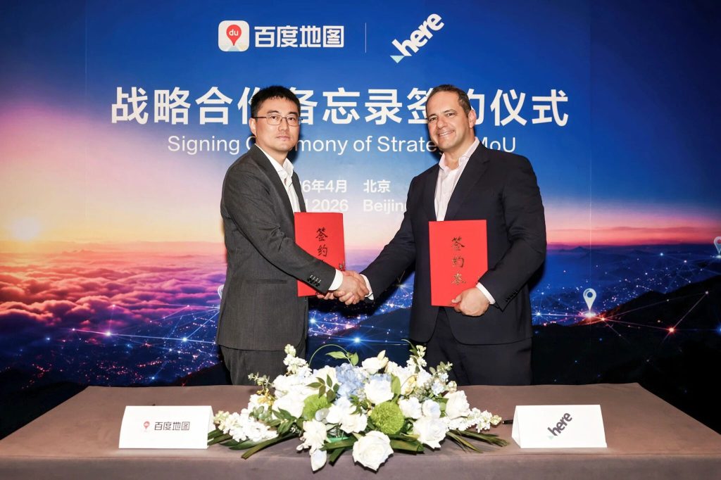 HERE and Baidu Maps sign MoU on global vehicle maps