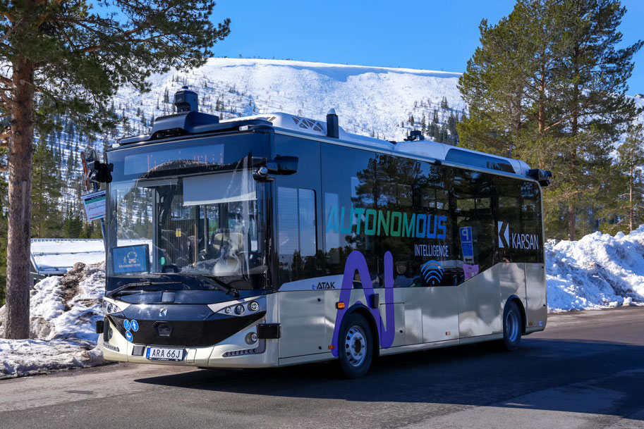 Karsan runs autonomous e-bus in Swedish Sälen