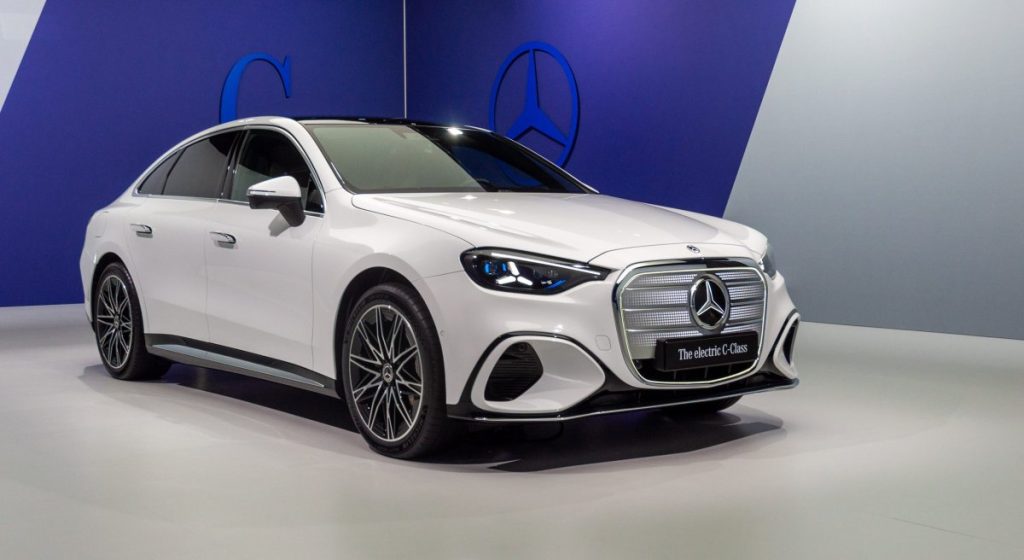 Electric 2027 Mercedes-Benz C-Class Debuts With Nearly 400 Miles of Range and a Massive Fullscreen Dashboard